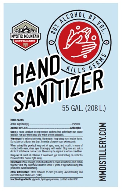 55 Gallon Label (55 Gallon Hand Sanitizer Label)